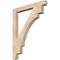 Ekena Millwork Merced Craftsman Smooth Bracket, Douglas Fir, 3 1/2"W x 36"D x 44"H BKT04X36X44MRC04SDF - alternate 1